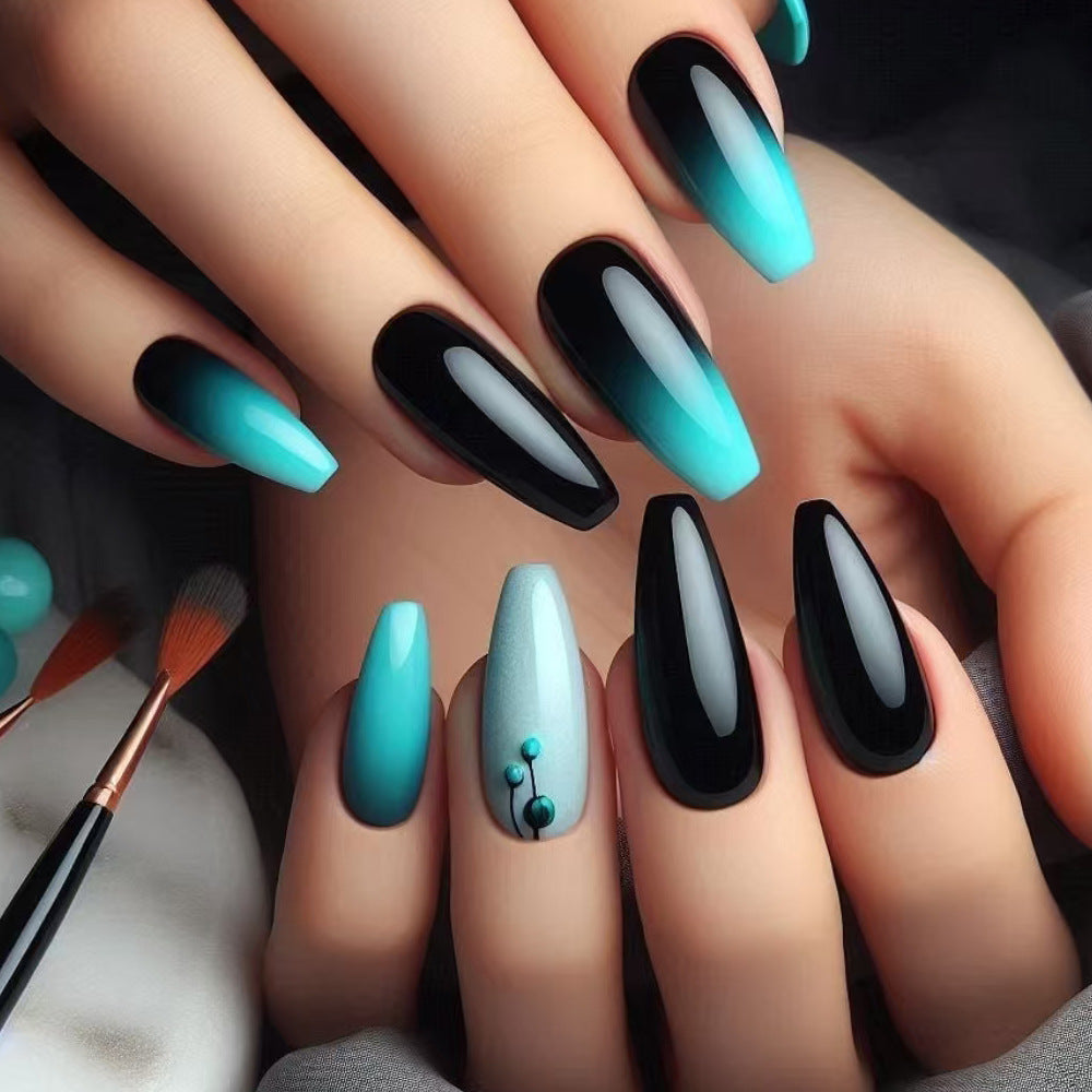 Elegant Gradient Press-On Nails Kalsten