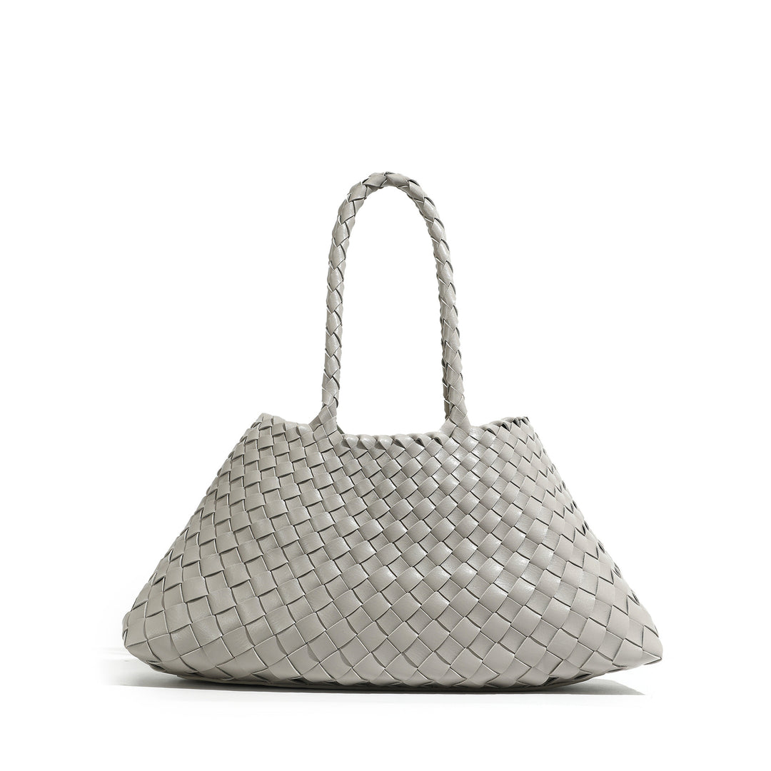 Handcrafted Woven Leather Tote Kalsten