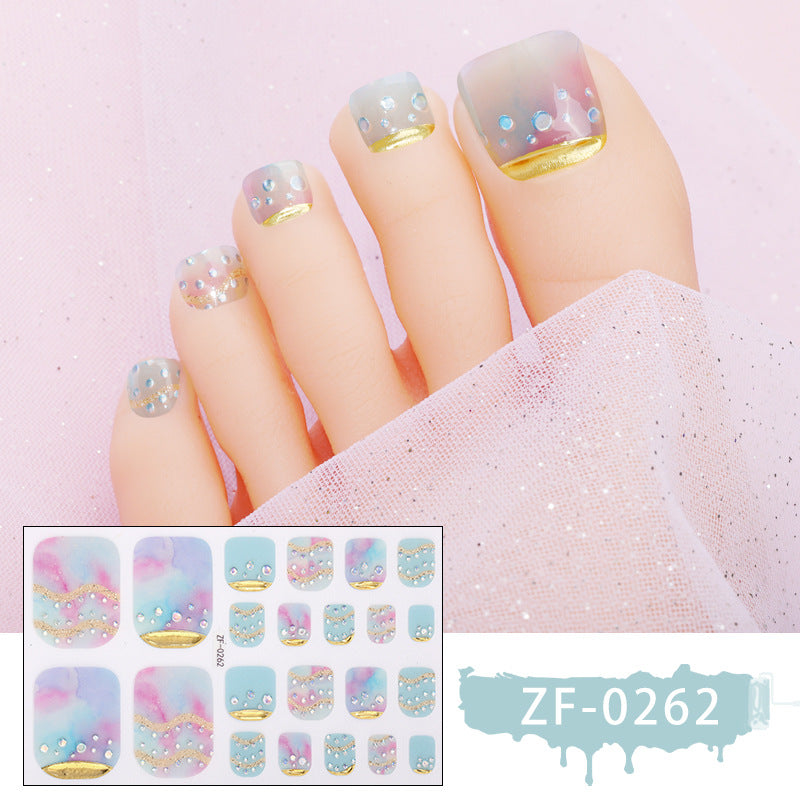Artistic Toe Nail Wraps