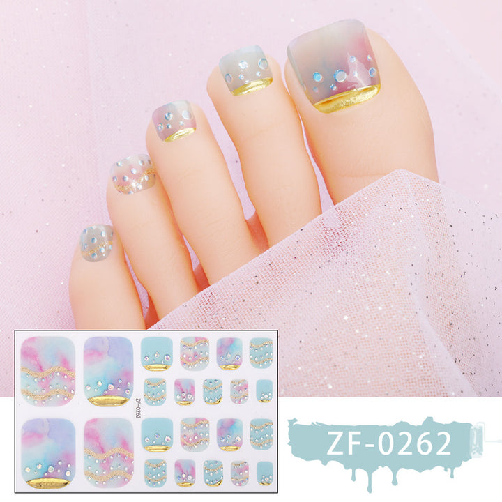 Artistic Toe Nail Wraps