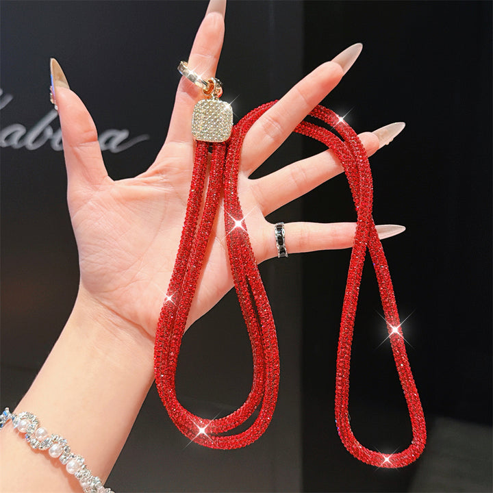 Rhinestone-Embellished Eyewear Lanyard Kalsten