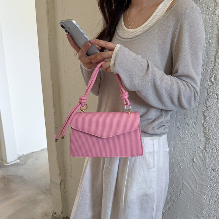 WoElegant Textured Handheld Satchel Bag Kalsten