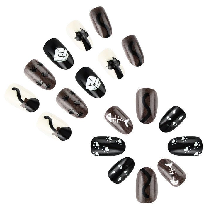 Halloween-Themed Press-On Nail Art Set Kalsten