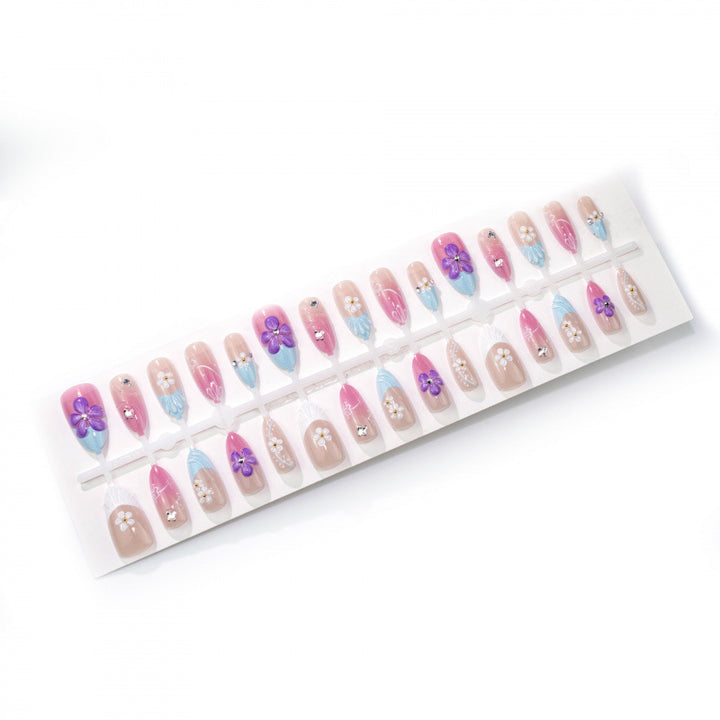 Floral-Artistic Press-On Nail Set
