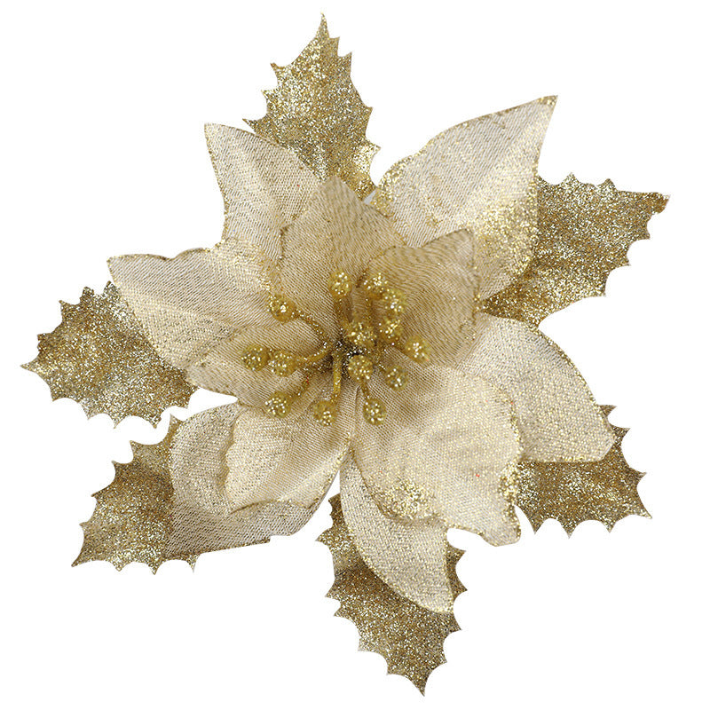 Decorative Glittered Floral Accent Brooch Kalsten