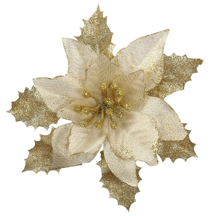 Decorative Glittered Floral Accent Brooch Kalsten