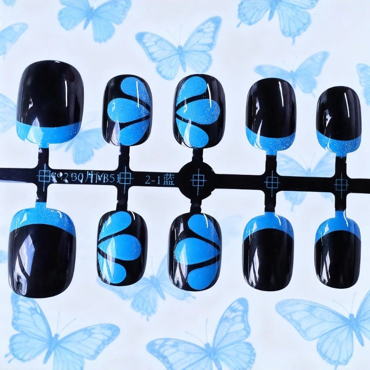 Detailed Floral Acrylic Nail Art Kalsten