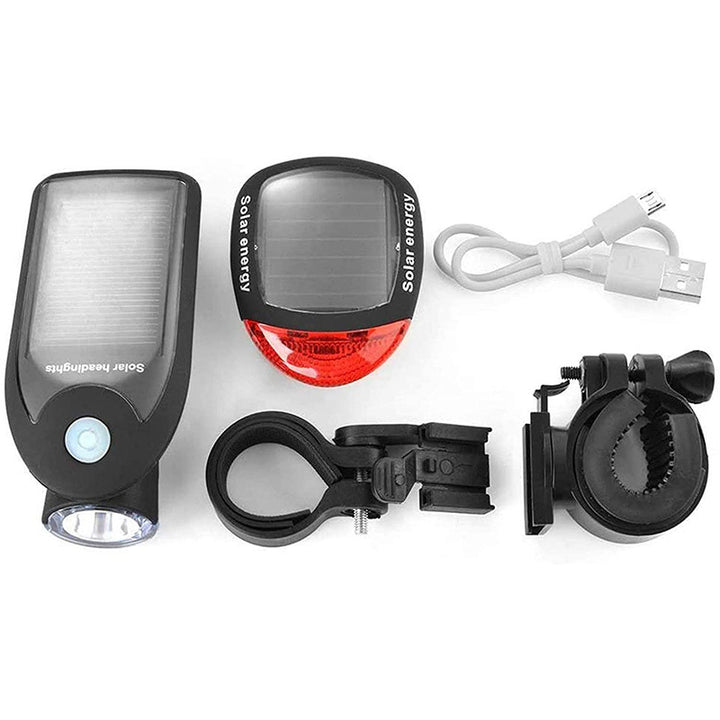 Solar-Powered Bicycle Safety Light Set Kalsten