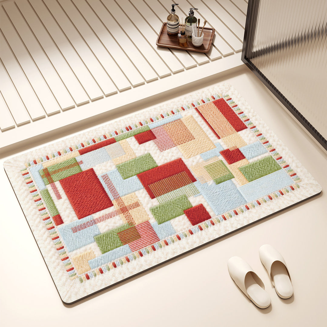 Colorful Geometric Kitchen Mat
