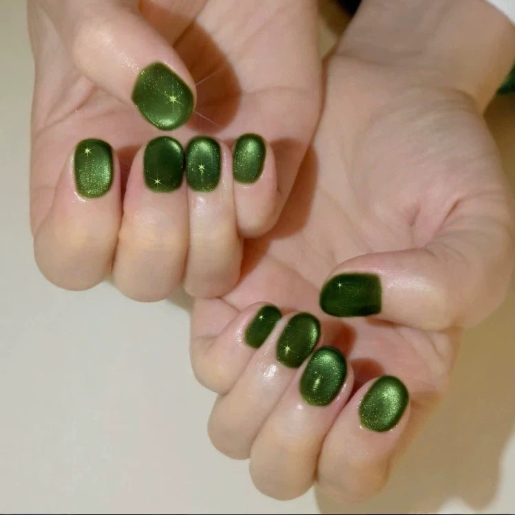 Glittering Matte Finish Press-On Nail Set Kalsten