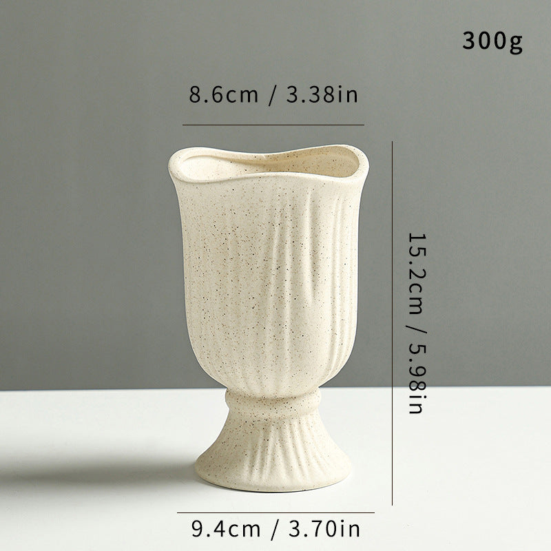 Elegant Woven Ceramic Flower Vase