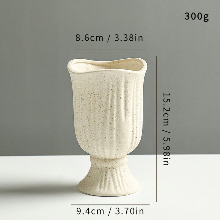 Elegant Woven Ceramic Flower Vase