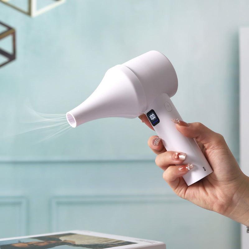 Ladies portable mini misting fan with LCD temperature display Kalsten