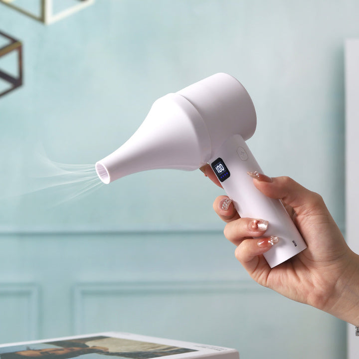 Ladies portable mini misting fan with LCD temperature display Kalsten