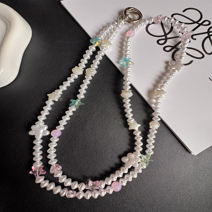 Elegant Pearl Beaded Eyewear Holder Kalsten