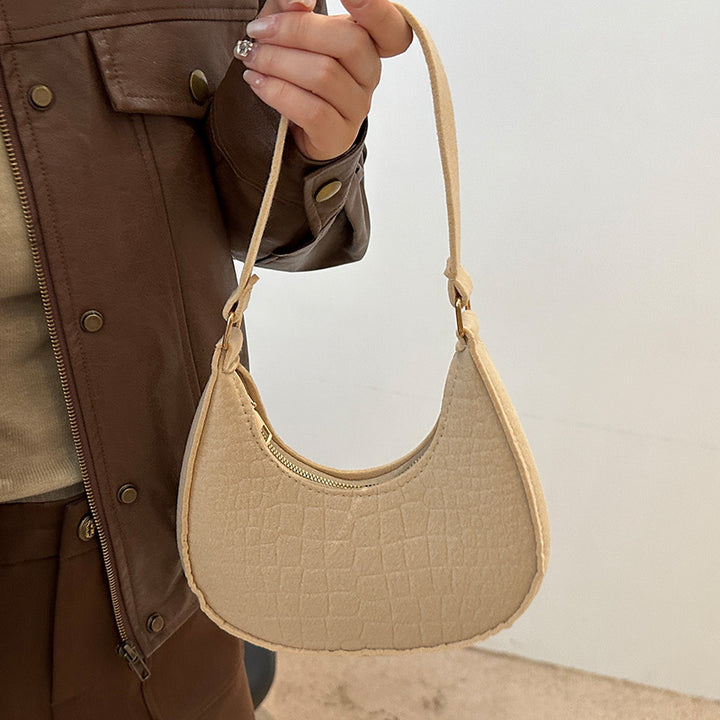 Fashionable Crocodile Embossed Hobo Bag