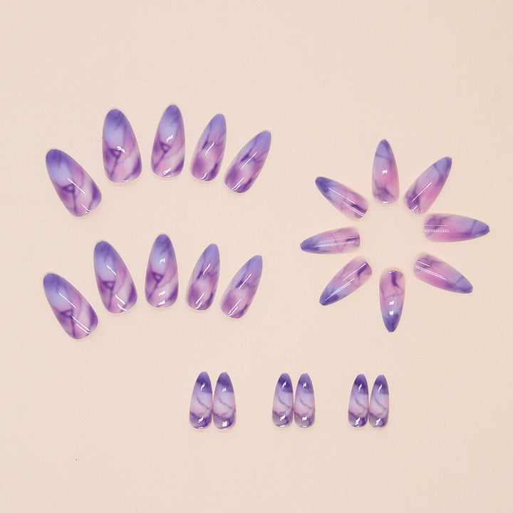 Artistic Marble Press-On Nail Tips Kalsten