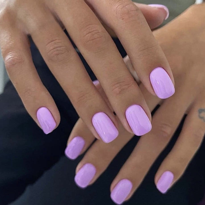 Elegant Glossy Square Nail Set Kalsten