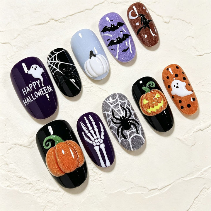 Halloween-Themed Nail Art Set Kalsten