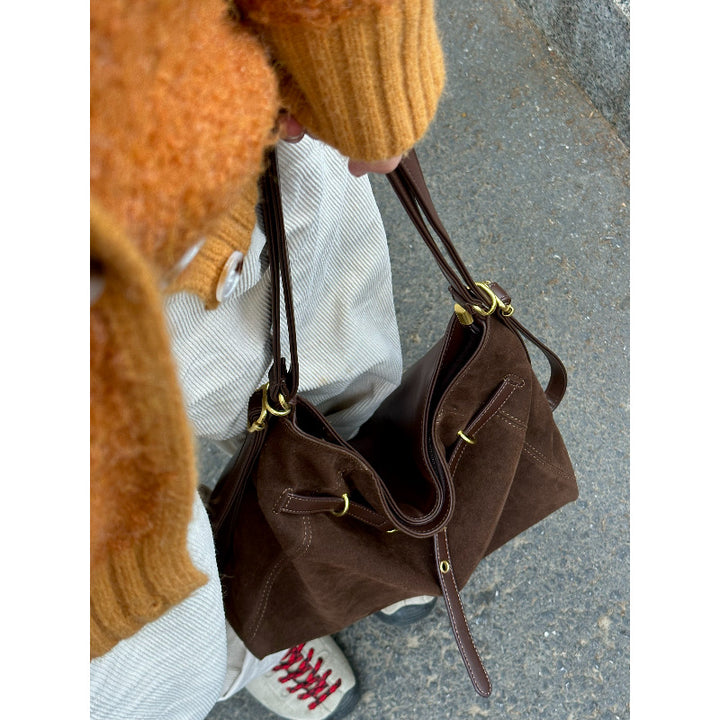 Elegant Suede Shoulder Bag Kalsten
