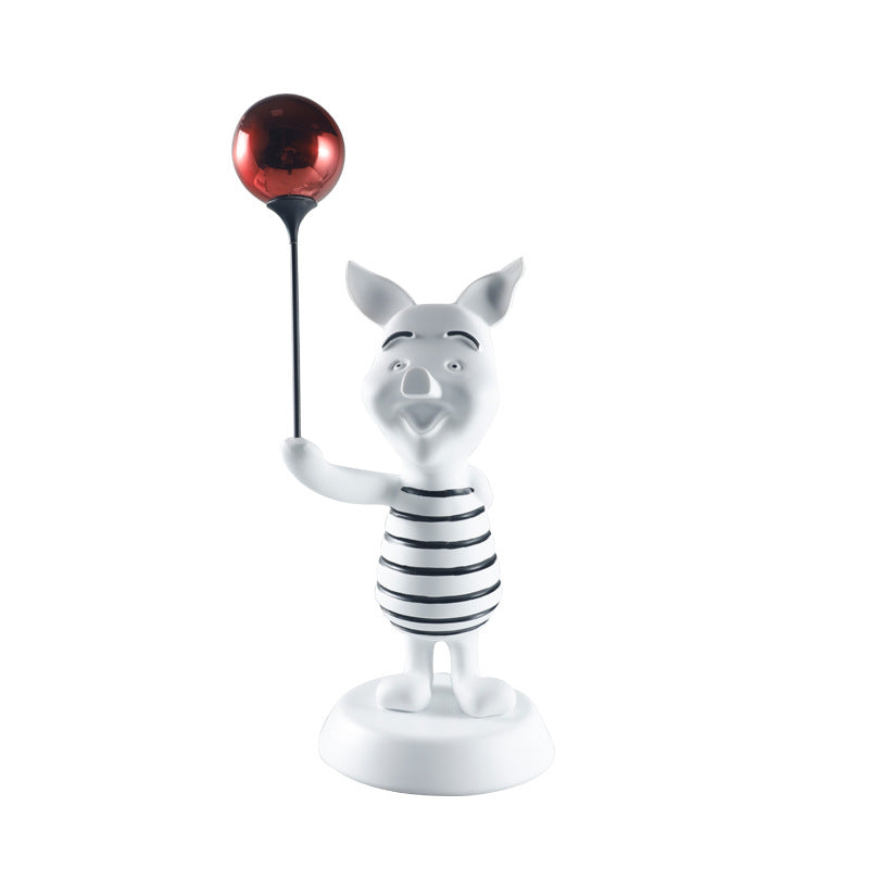 Whimsical Decorative Pig Figurine