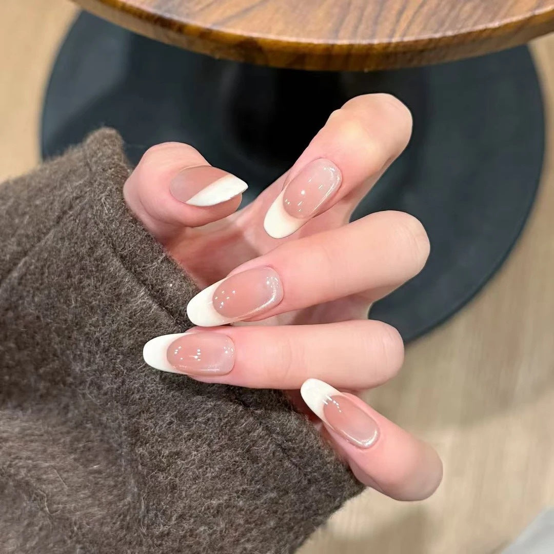 Ombre French Tip Press-On Nails Kalsten