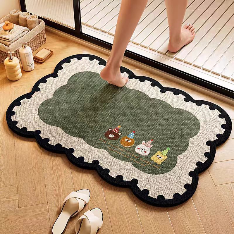 Playful Animal-Themed Bath Mat