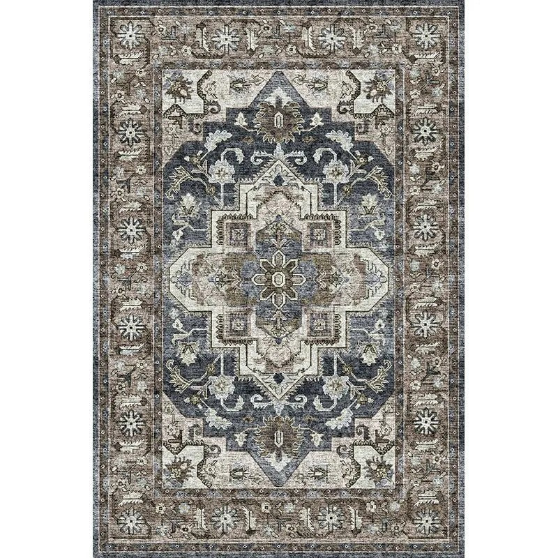 Vintage Floral Patterned Area Rug