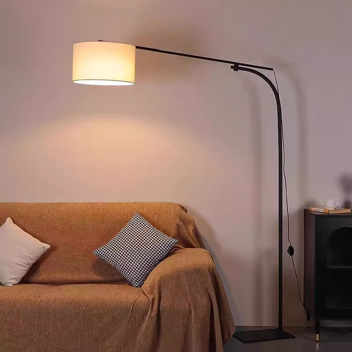 Adjustable Arc Floor Lamp with Elegant Shade