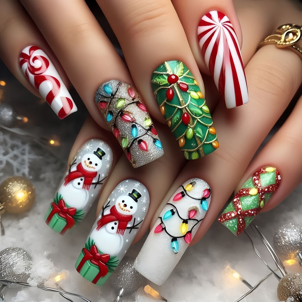 Creative Christmas Art Nails Set Kalsten
