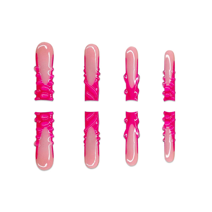 Stylish Long Length Press-On Nails Kalsten