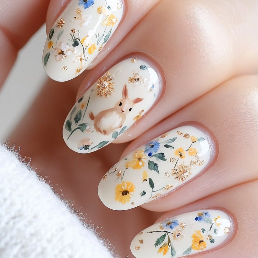 Artistic Floral 3D Nail Art Bowling Extensions Kalsten