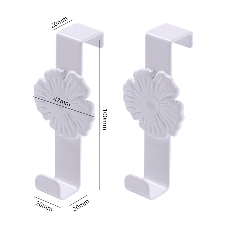 Unisex Wall Hooks with Floral Design Kalsten