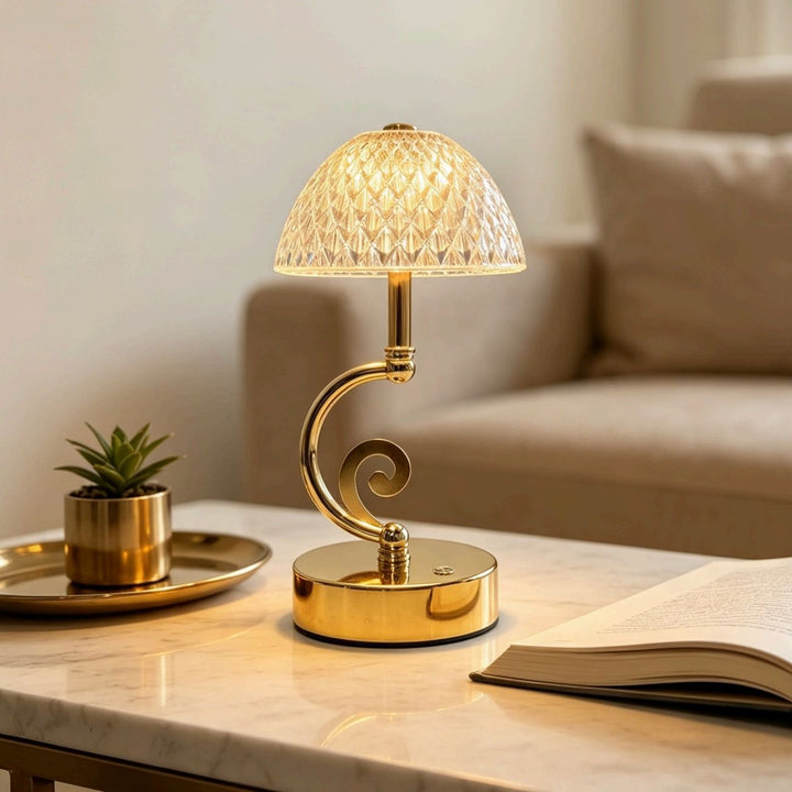 Artistic Glass Table Lamp