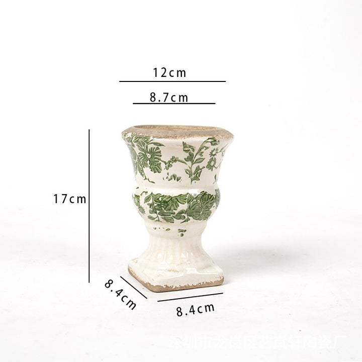 Floral Ceramic Planter Kalsten