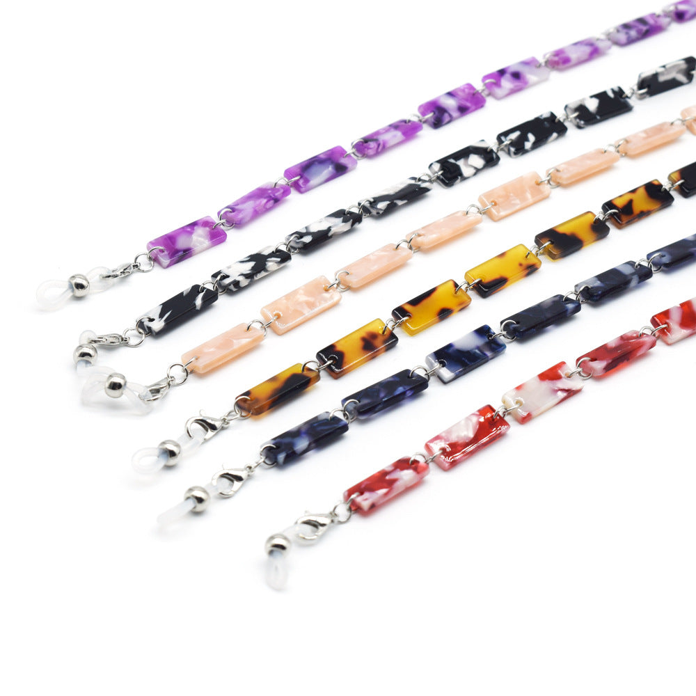 Stylish Tortoiseshell Pattern Eyewear Chain Kalsten