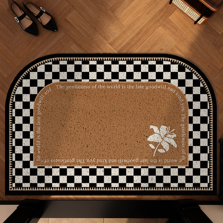 Artistic Floral Welcome Mat