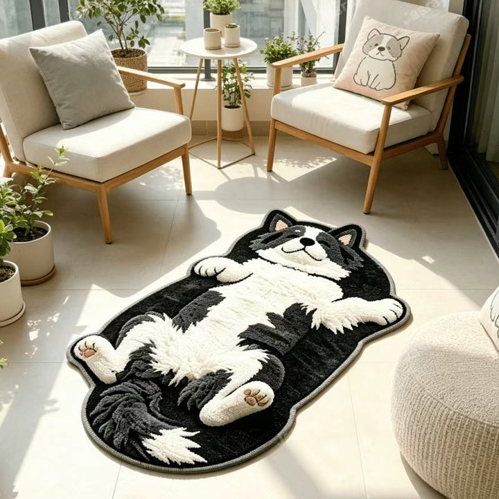 Cat-Themed Plush Area Rug