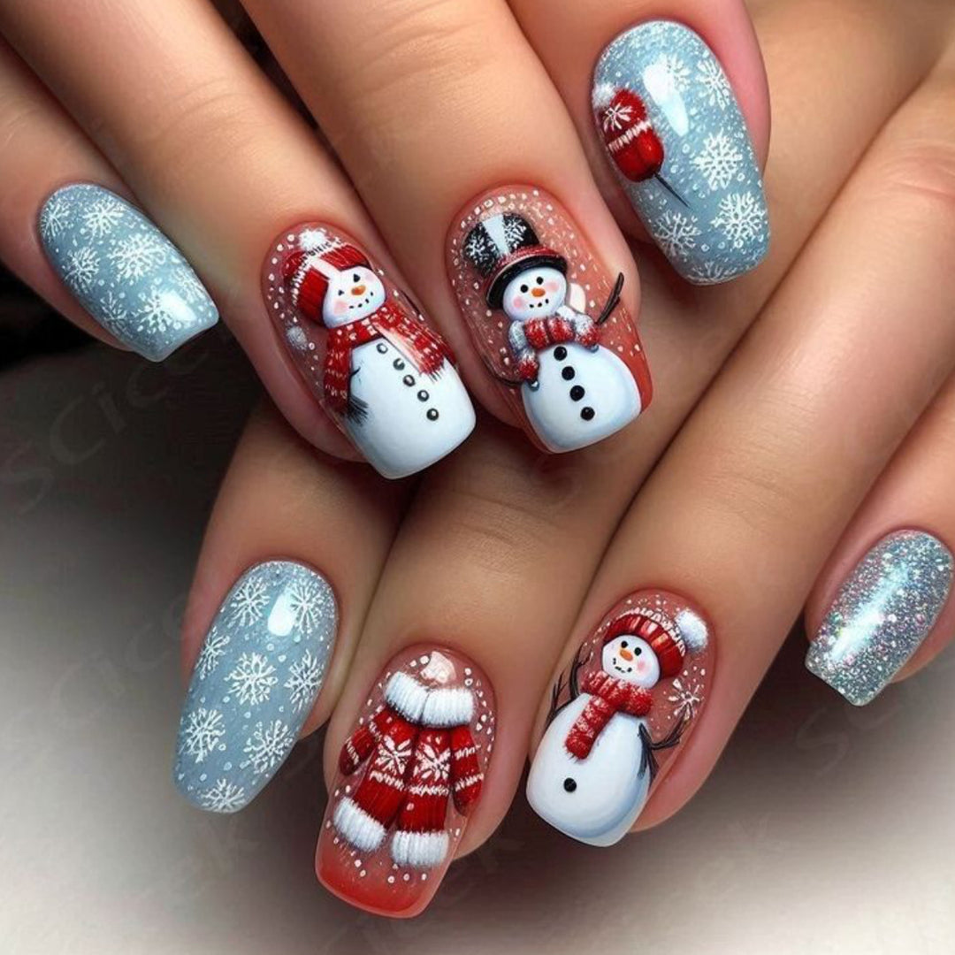 Winter-Themed 3D Nail Art Extensions Kalsten