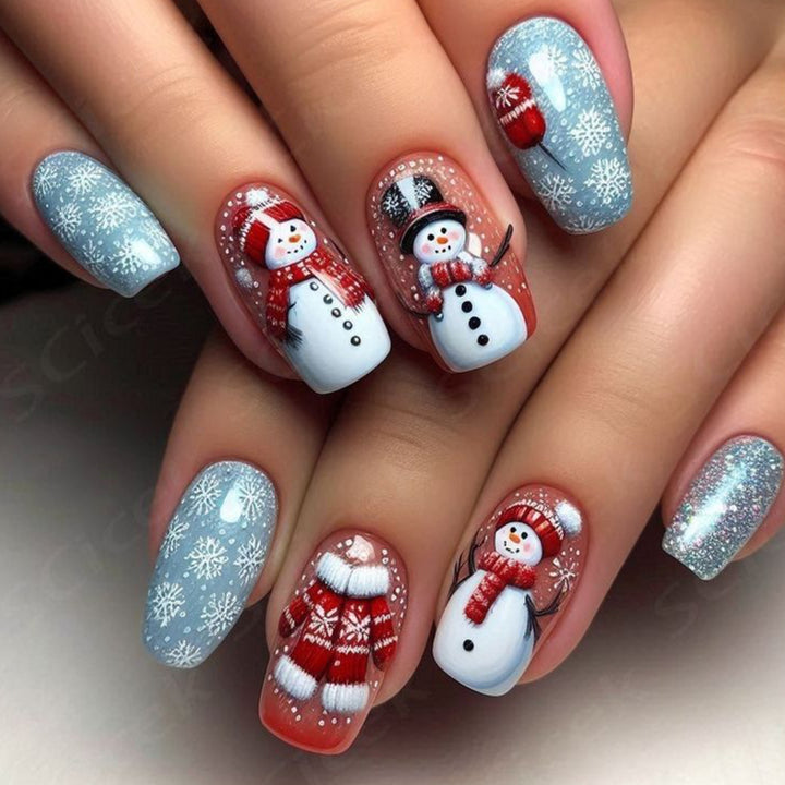 Winter-Themed 3D Nail Art Extensions Kalsten