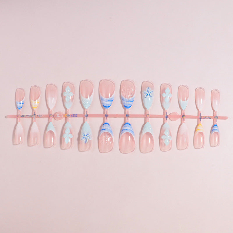 Premium Press-On Nail Set with Decorative Accents Kalsten