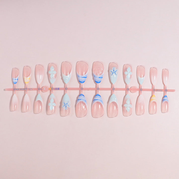 Premium Press-On Nail Set with Decorative Accents Kalsten