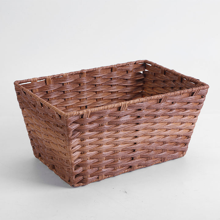 Women's Rectangular Storage Basket with Woven Structure Kalsten