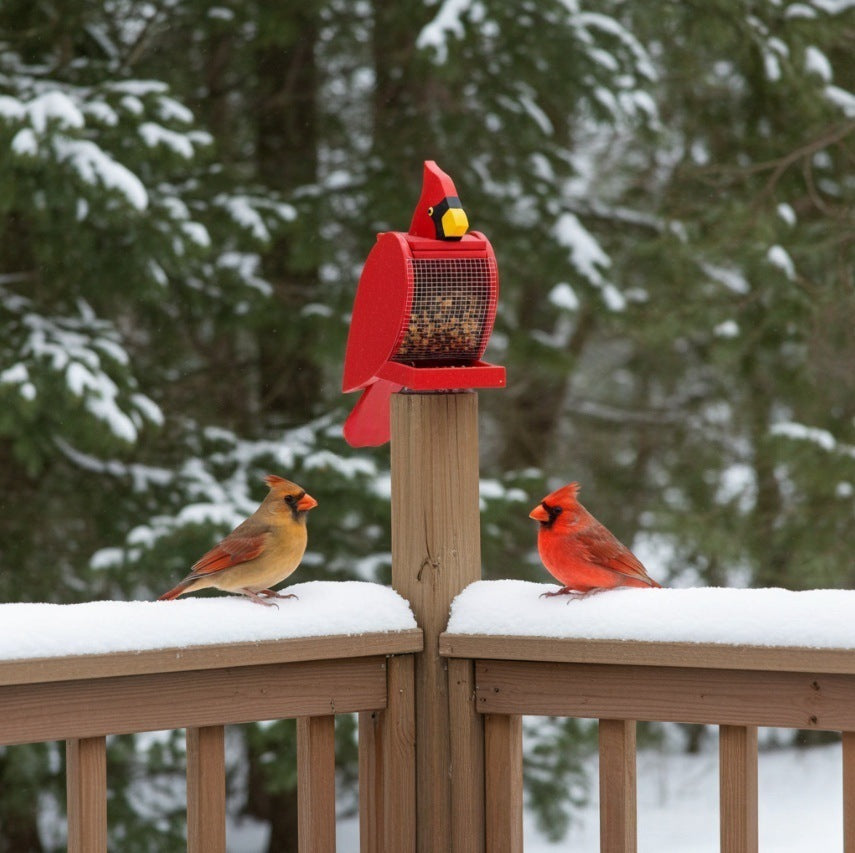 Cardinal-Shaped Bird Feeder Kalsten