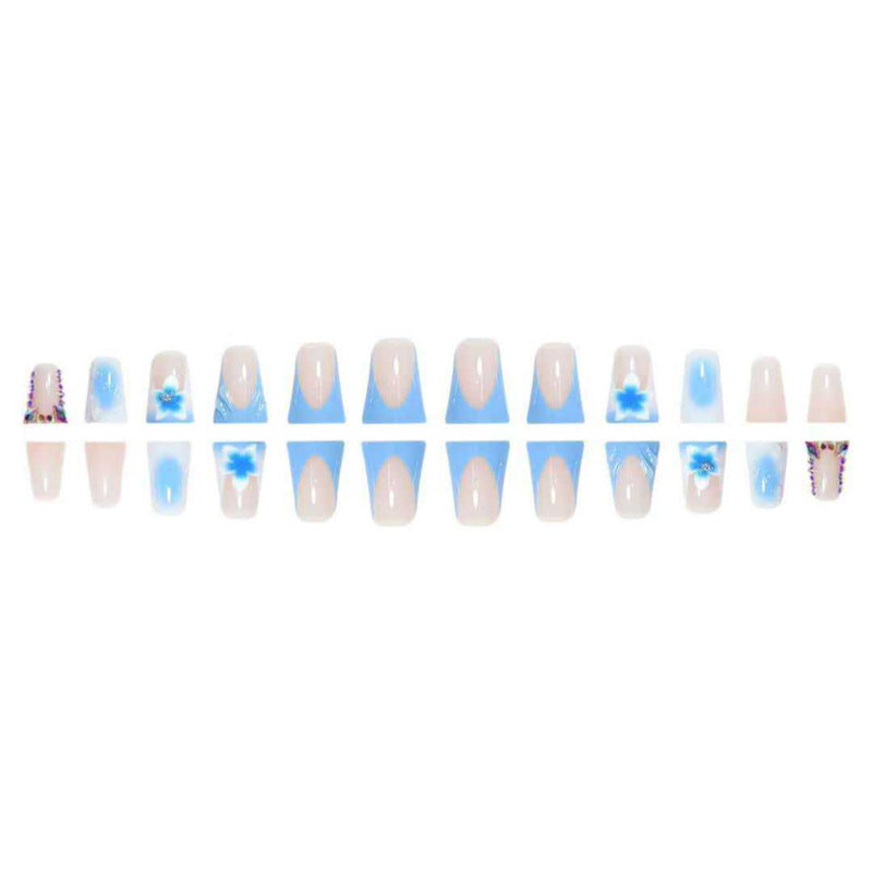 Artistic Long Press-On Nail Extensions Kalsten