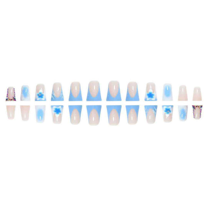 Artistic Long Press-On Nail Extensions Kalsten