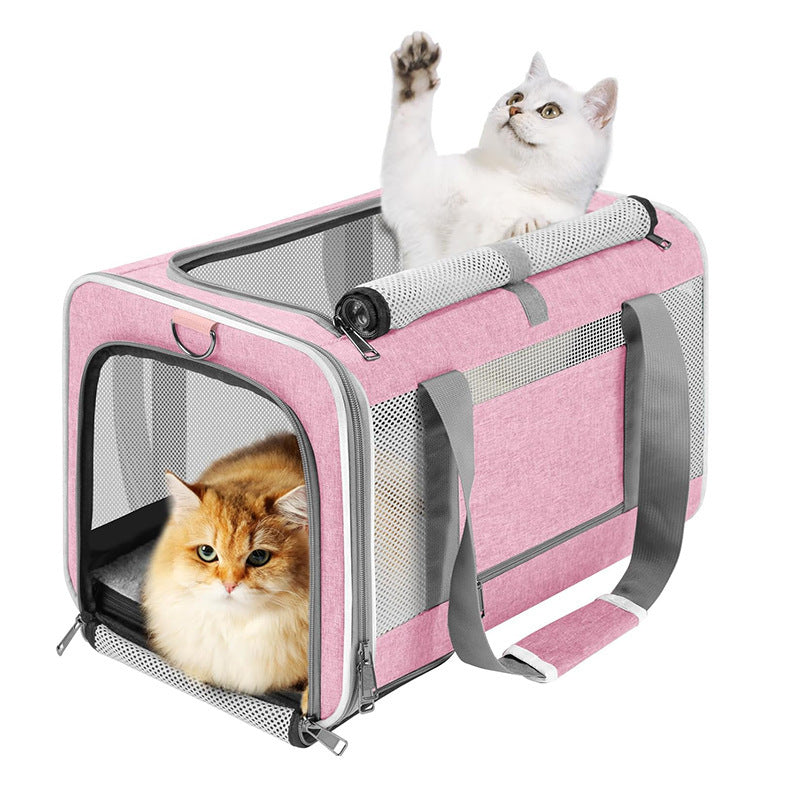 Portable Pet Travel Bag with Breathable Mesh Kalsten