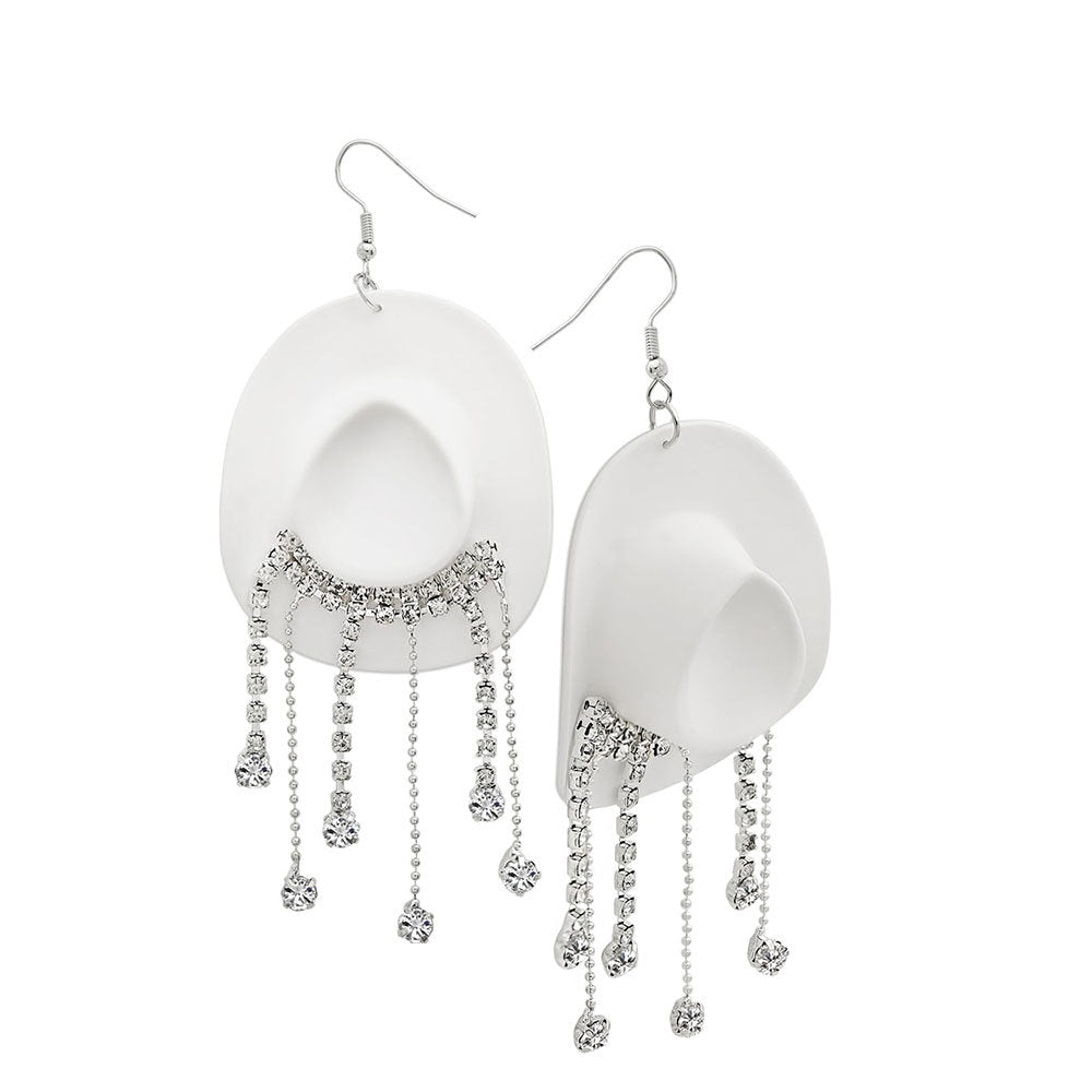 Cowboy Hat Inspired Dangle Earrings Kalsten