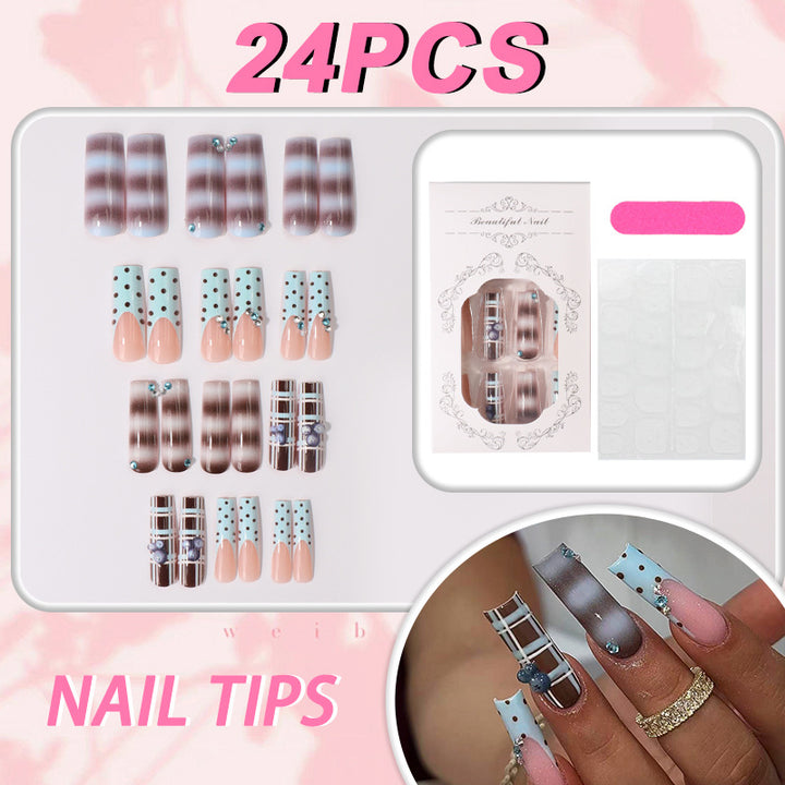 Decorative Press-On Nail Tips Set Kalsten