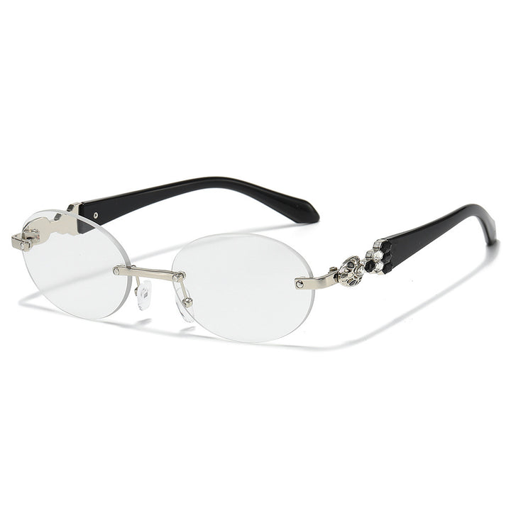 Fashion-Forward Decorative Oval Sunglasses Kalsten